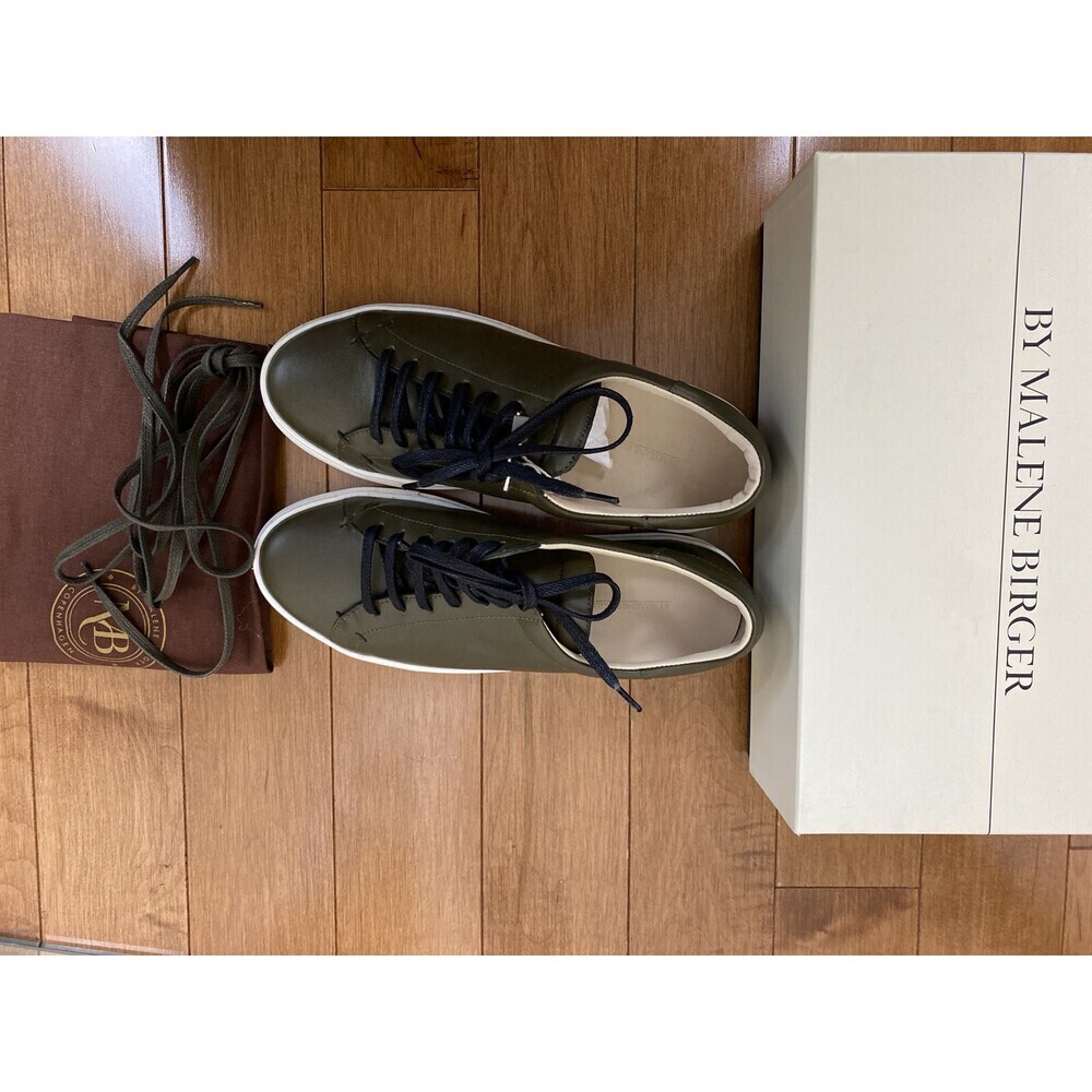 Malene Birger $450 Designer Sneakers - in green Army Size 37